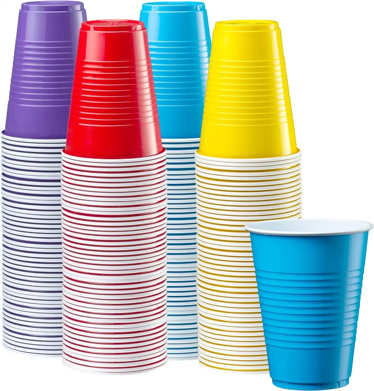10-Pack 16-oz plastic party cups for Beer, Table...