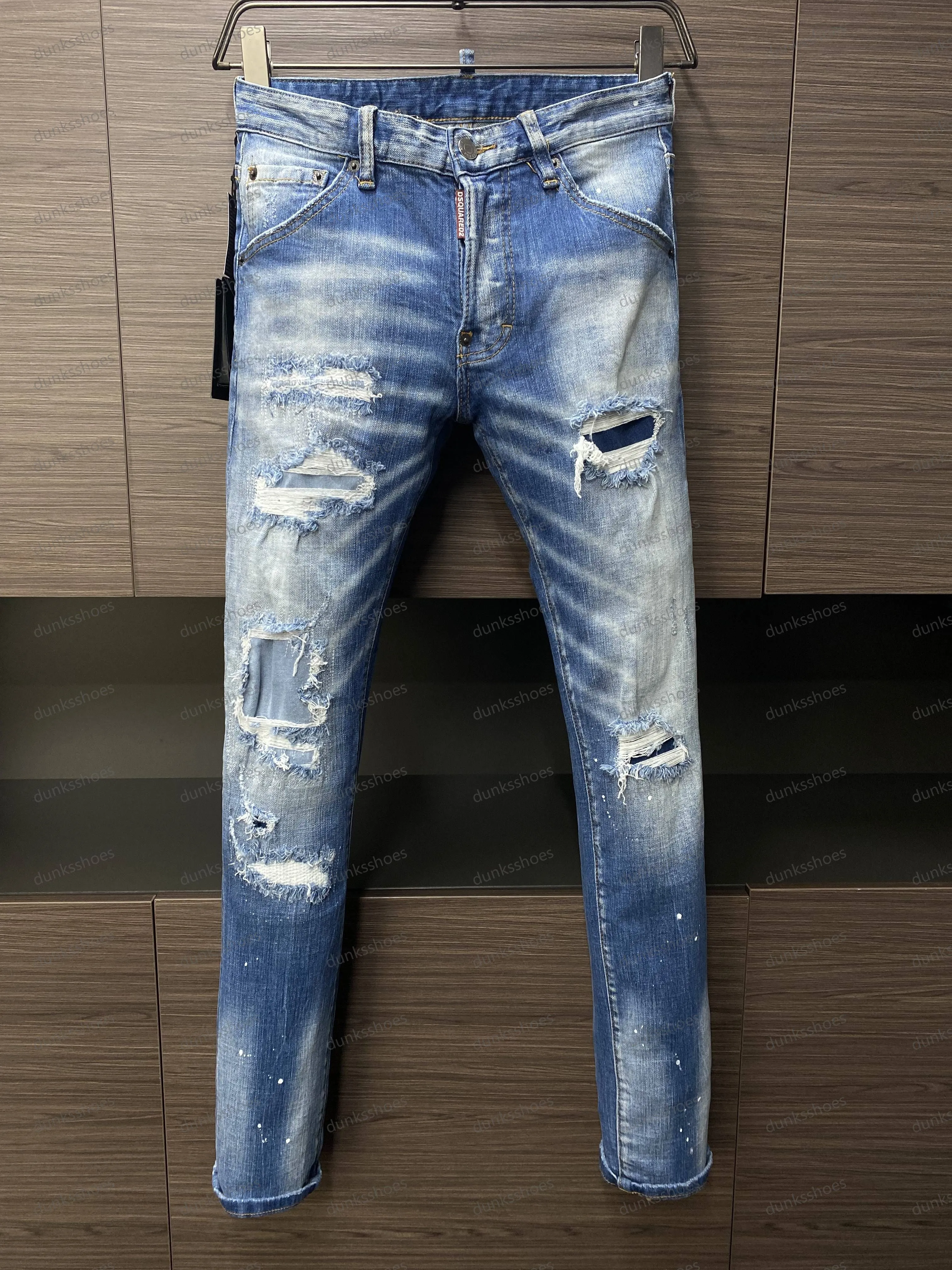 Luxury Designer Mens Black Denim Topman Jeans With Ripped