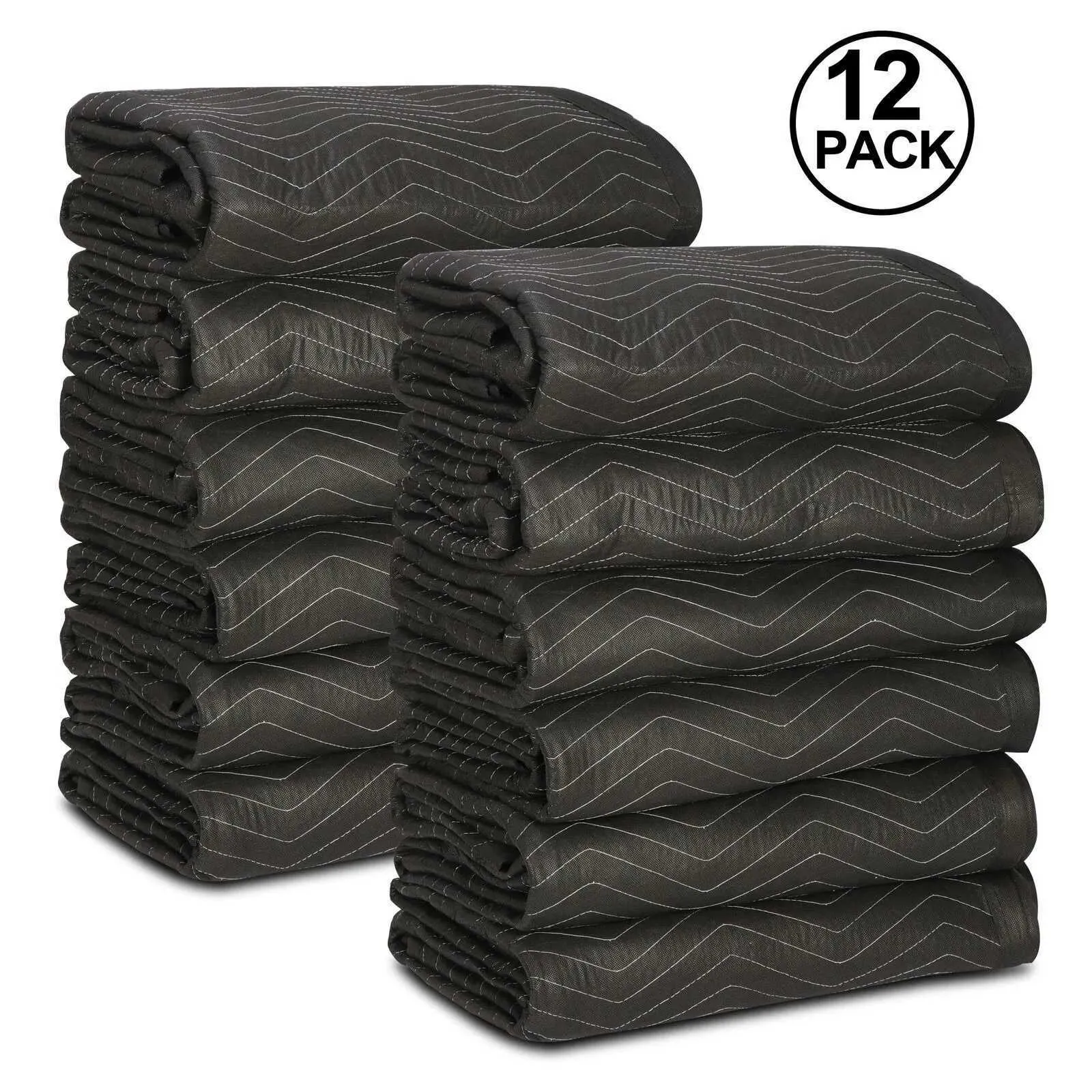 Premium Weighted Blanket 20 lbs - Furniture Packing Blankets 72x80, 12 ...