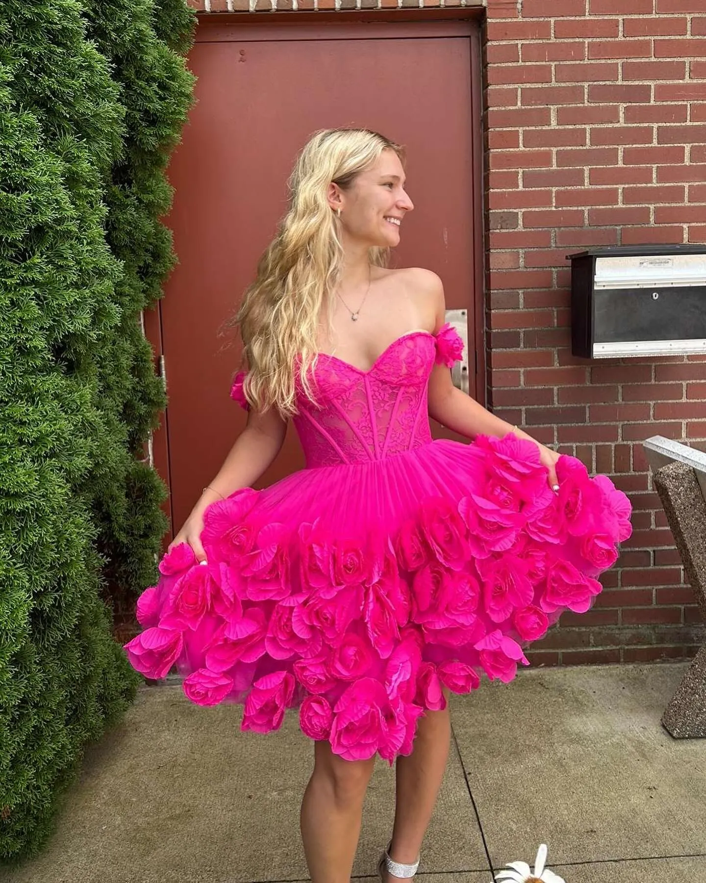 3d flower baby doll cocktail dress Buy dress style 56585 designed by SherriHill