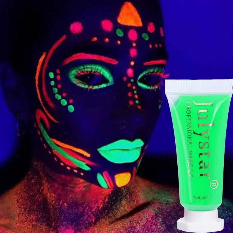 Fluorescent Body Painting Pigments Non Toxic Luminous Face & Body Paint ...