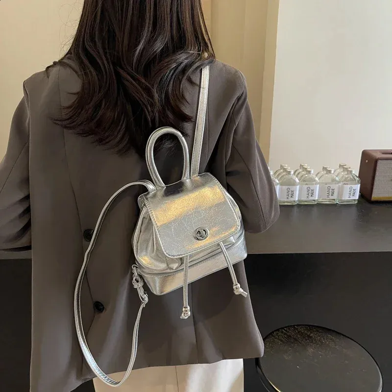PU Leather Mini Backpack Convertible Crossbody Chic Y2K Travel Daypack Amazon.com: Lexiyat Small Backpack Purse for Women Leather  main image 2