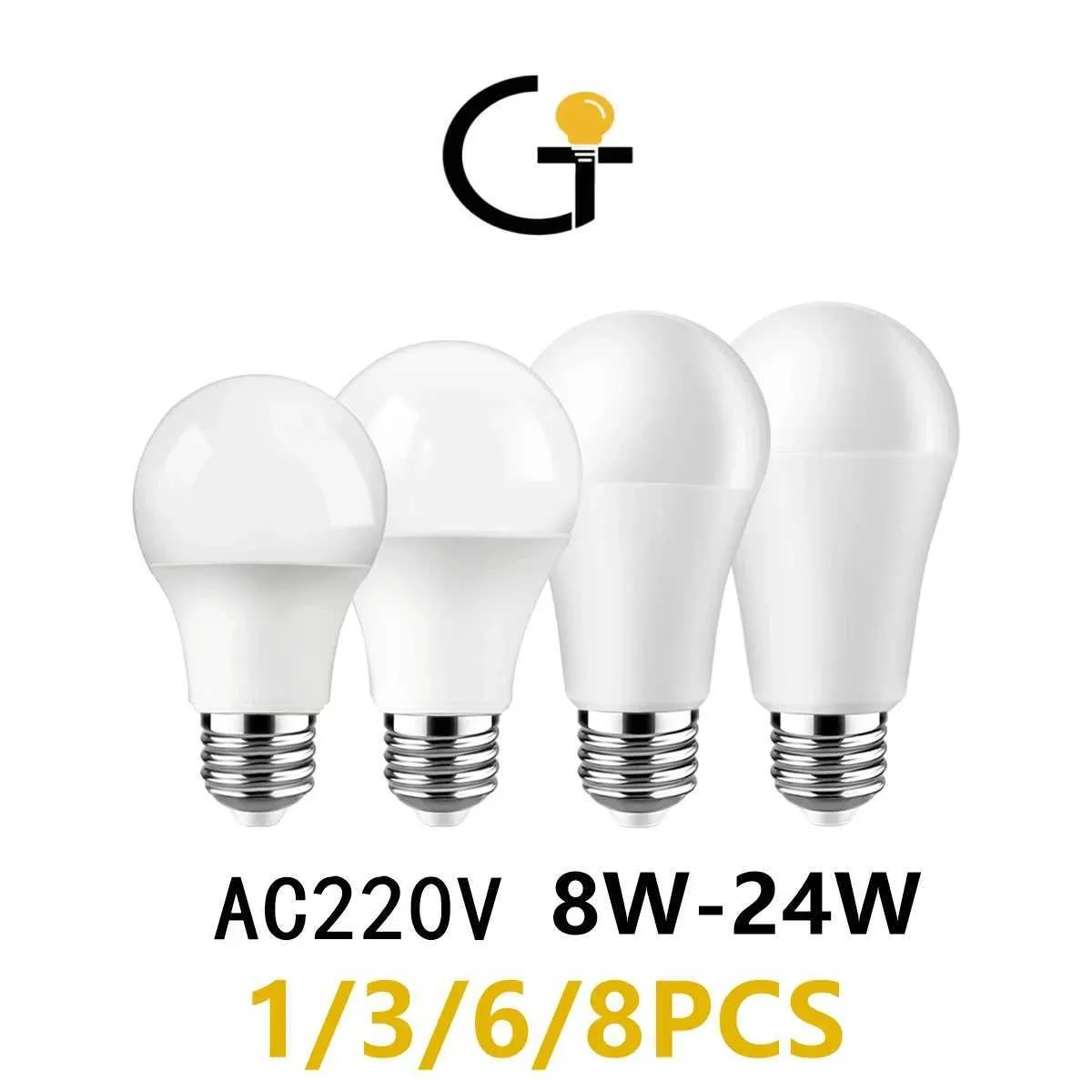 Image showcasing High Brightness LED Light Bulbs E26/B22: 8W-24W, 3000K-6000K. Best ...