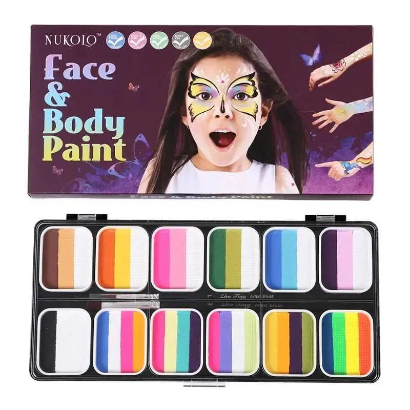 Halloween Make Up – Rote Face & Body Cake Paint, 18g Tube, Für Gruselige Looks, Leicht Entfernbar