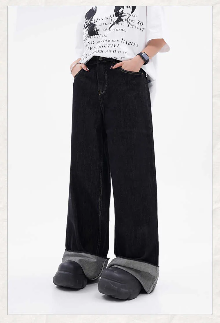 パンツ 00s whoowap patchwork wide denim pants 28