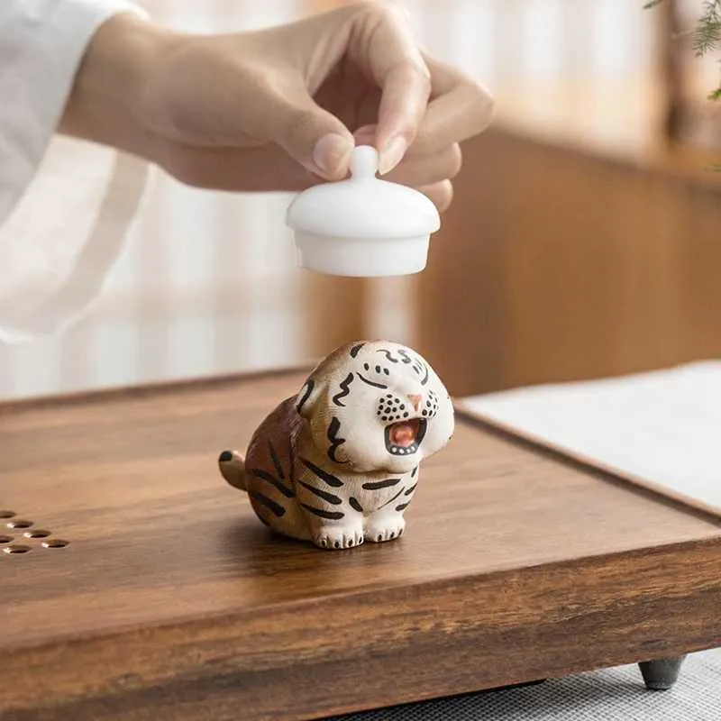 Tigre In Ceramica Zisha Per Tea Pet - Decorazione Da T&egrave; Per Appassionati Di Gongfu Cha