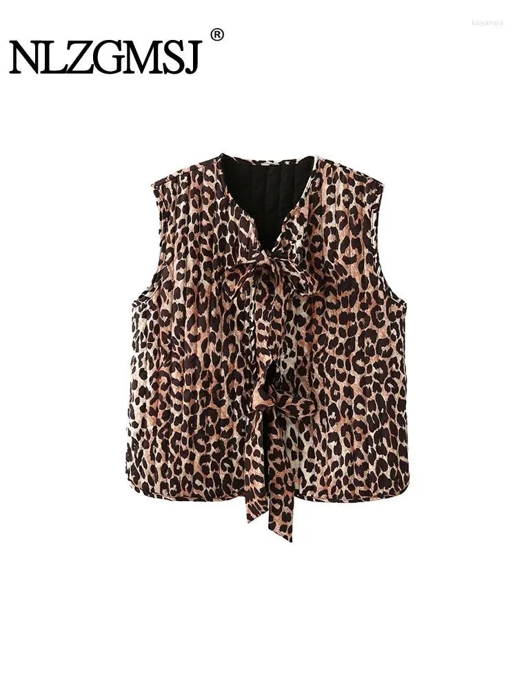 Leopard print vest women's deals