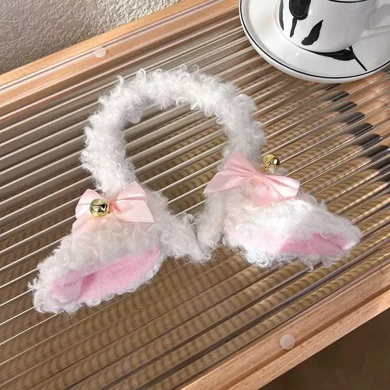 amangul Diadema de cordero suave con forma de animal con orejas de felpa para lavar la cara, diademas de animales de dibujos animados (suave Baa Baa Cordero He amangul Diadema de cordero suave con forma de animal con orejas de felpa para lavar la cara, diademas de animales de dibujos animados (suave Baa Baa Cordero He