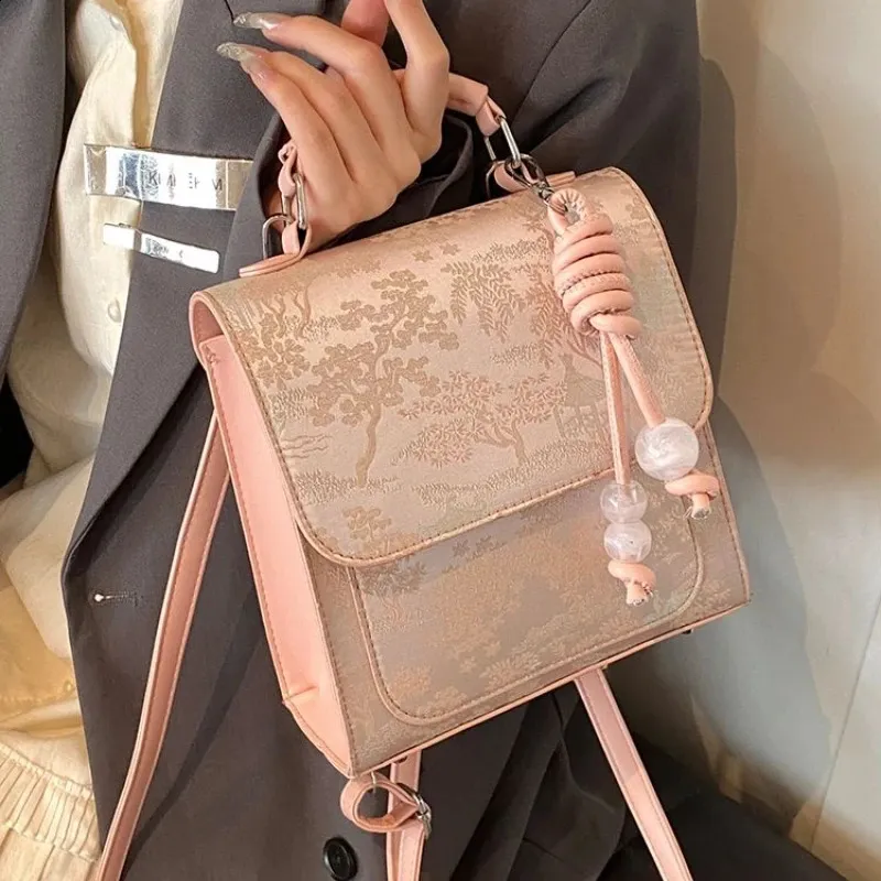 china pu leather backpack Fashion Chinese Backpack for Women