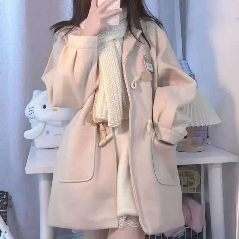 Save Big on Bulk Pink Korean Jacket Wool Tweed Jacket: Pink Hooded Coat,  Japanese Y2k Inspired, Korean Fashion Streetwear, Cute Preppy Style Winter 