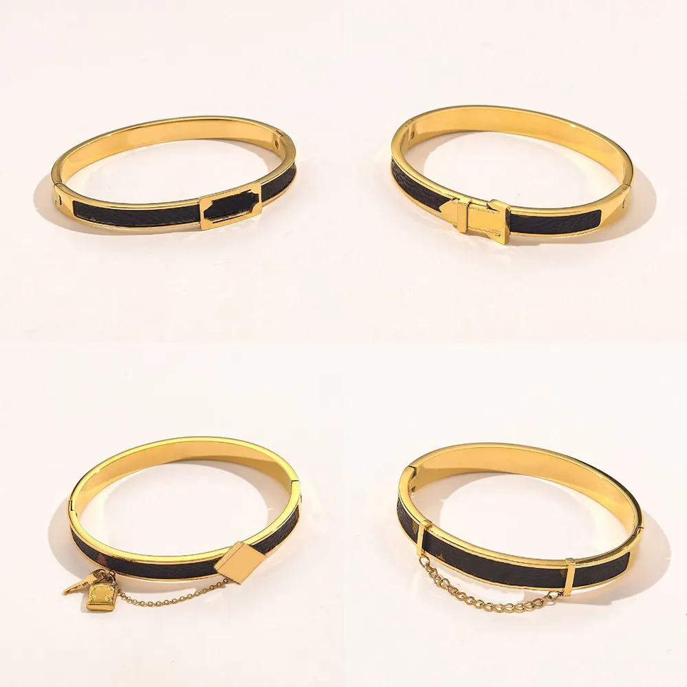 Wholesale Fashion Bracelets Women Bangle Designer Lucky Jewelry Faux Leather 18K Gold Plated Stainless Steel Bracelet Womens Wedding Gifts Cuff Bangle From 6 61 DHgate