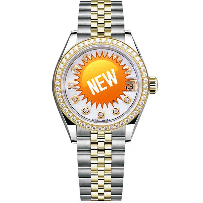 AAA quality chronograph dials watch designer new type 68273 with white plate diamond ring mechanical watch for womens watch