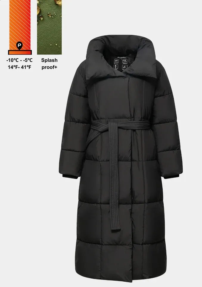 Belted Puffer Jacket main image 1