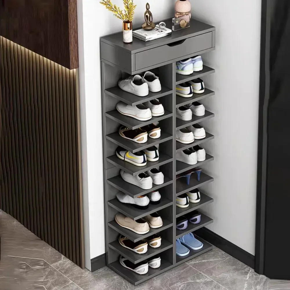 Space-Saving Shoe Cabinet Organizer Multi-Layer Shoe Rack with