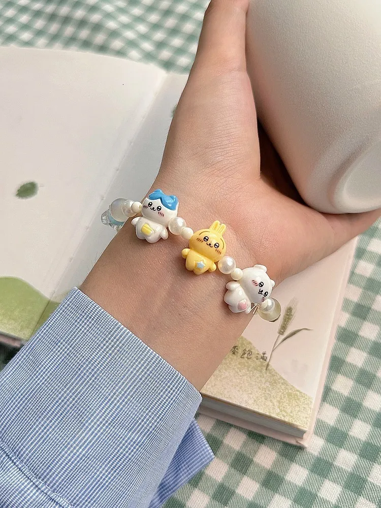 Chiikawa Charm Bracelet - Cute Cartoon Design, Premium