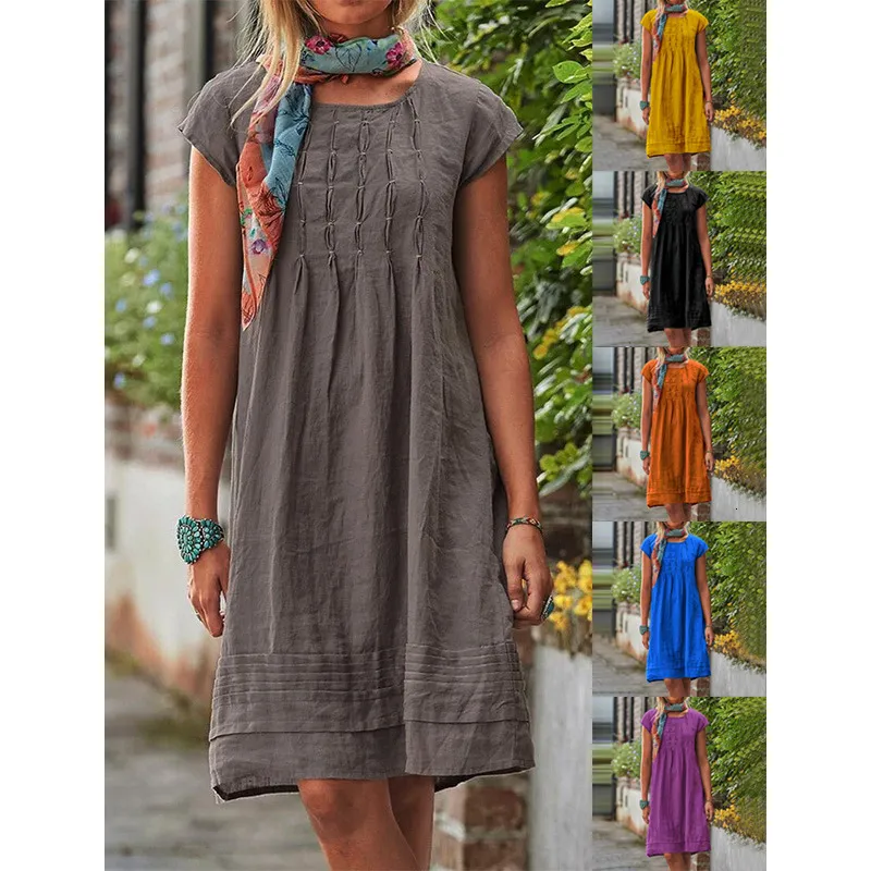 linen dresses with sleeves for breezy days Breezy Days Washed French Terry Dress