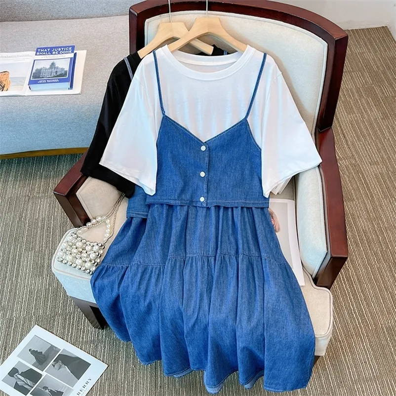 knee length dresses for ladies Snatched Denim Dress • Curve | Plus Size Dresses main image 1