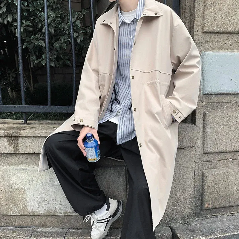 Men's Oversized trench jacket in Green, Black, and