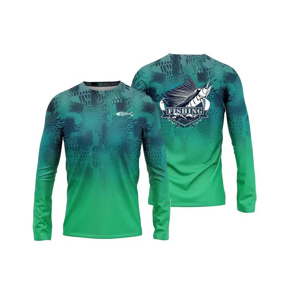 thumbnail image 2 of Men's Long Sleeve Dri-Fit Shirts 3-5 Pack - UV Protection Moisture Wicking Tees For Fishing & Outdoor Activities 2 of 10