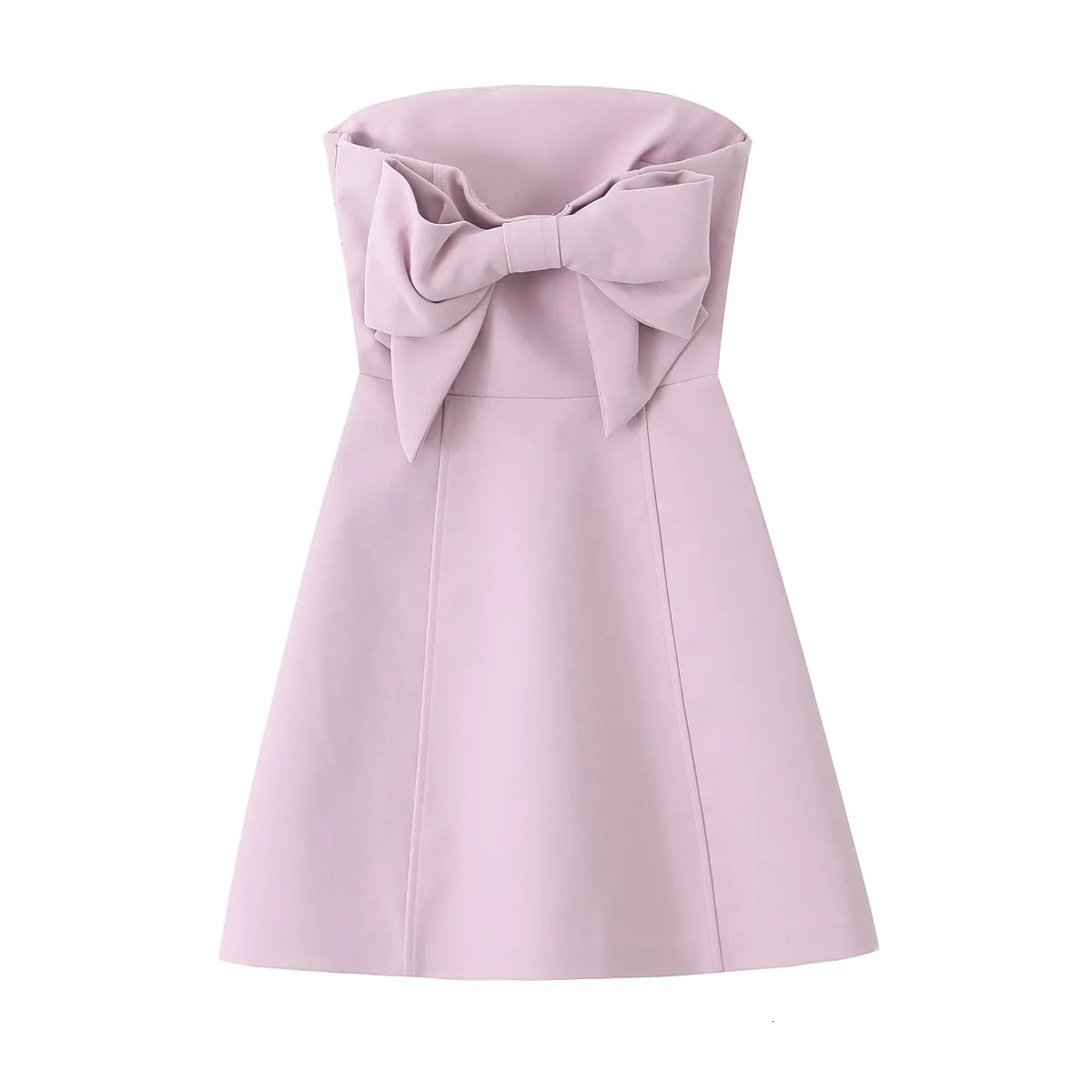 Chic Strapless Summer Dress: Bow Accent, Flowy Fit - Shop Now! from Dhgate  Basic & Casual Dresses - price 34.97