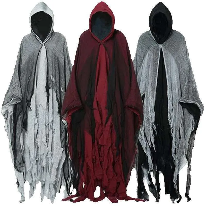 Costume Halloween Tristo Mietitore Per Bambini – Include Mantello, Maschera, Guanti, Falce E Collana
