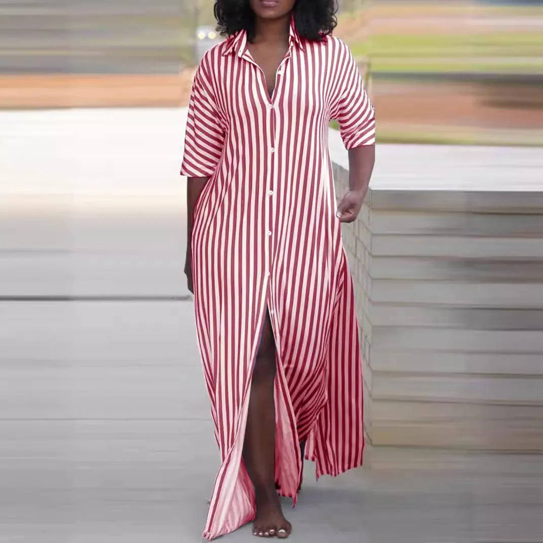 strapless open back dress Kesyani Mini Dress in Vertical Pink Stripe , V Neck