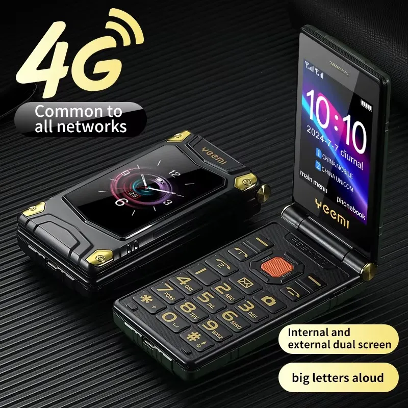 YeeMI M7+ Rugged 4G Feature Cell Phone Big Button... From Star87, $37. ...