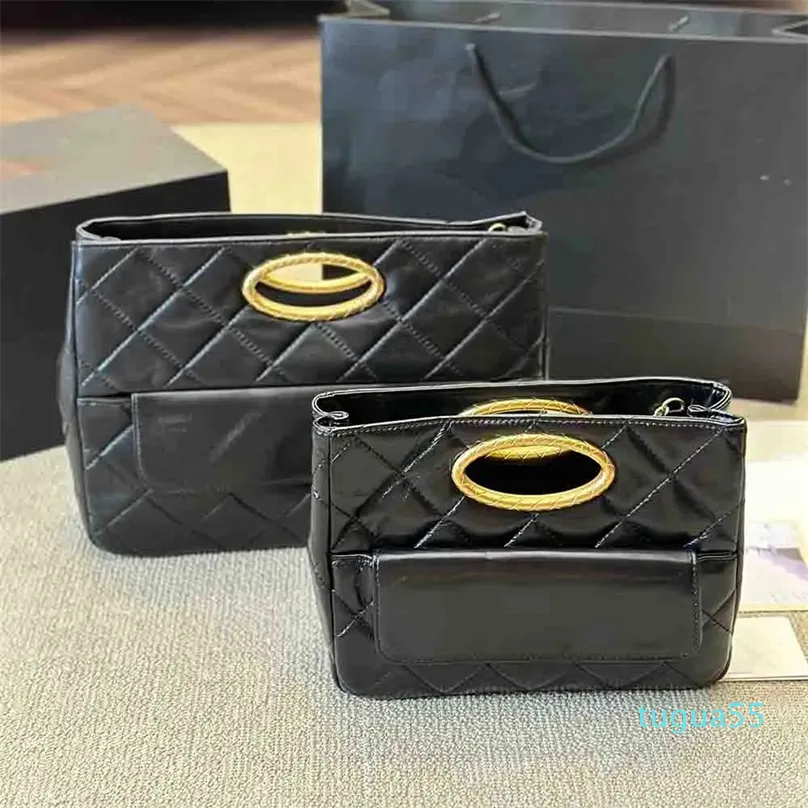 Vintage Leather Evening baggit clutch purse with Diamond Lattice Designer Two Sided Women s Handbag for Shopping Travel and Crossbody Use 25 35CM Size with Wallet