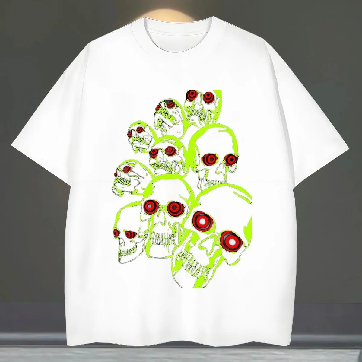 Merk T Shirts Mannen 230G 100 Katoenen Schedel Strand Aangepaste Print Plus Maat Ademende Korte Mouw Mannen T Shirts 2024 Nieuwe Tops Van 8 69 DHgate