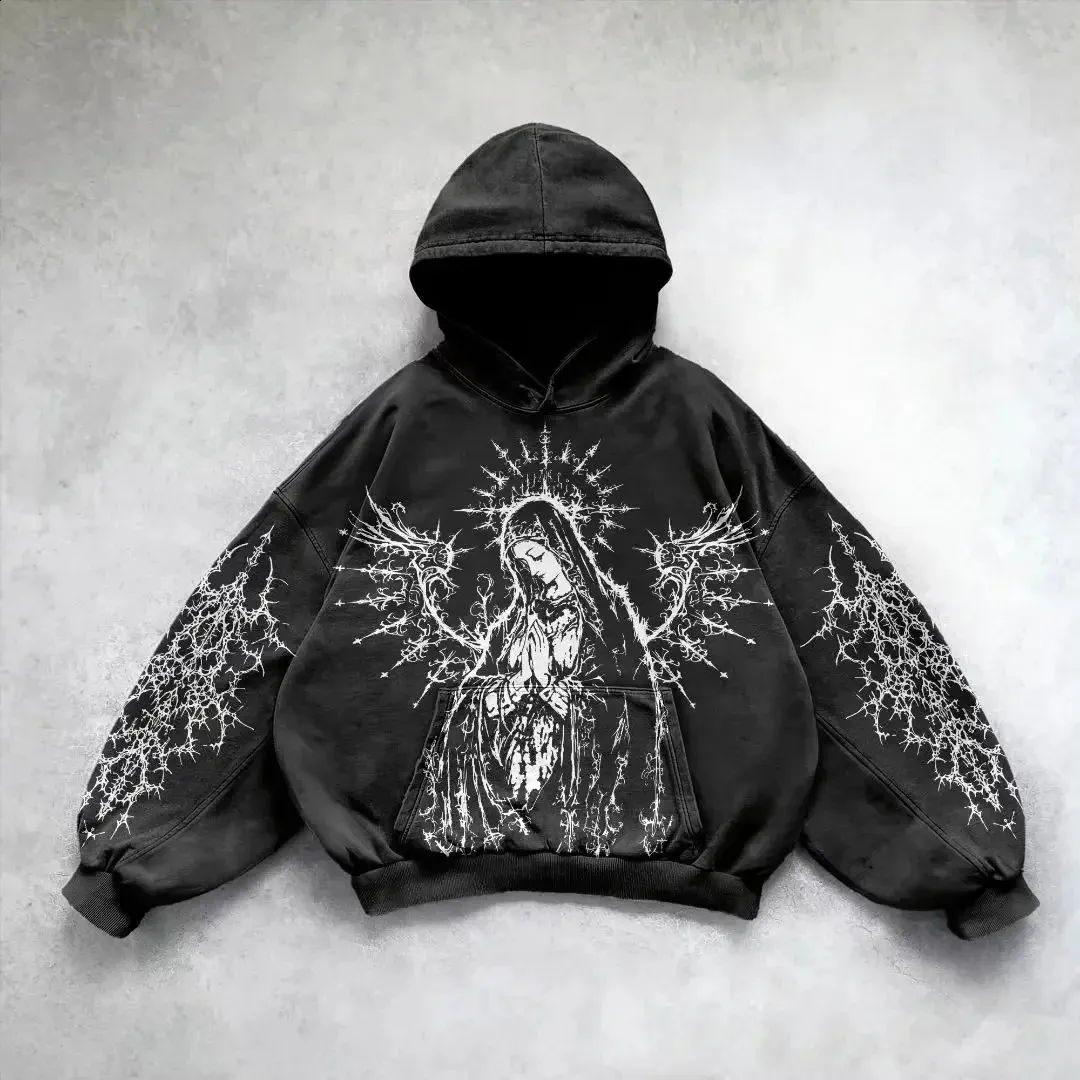 dimmoire Gothic BIGフーディ Amazon.com: Gediffwer Women Gothic Zip Up Oversized Moon