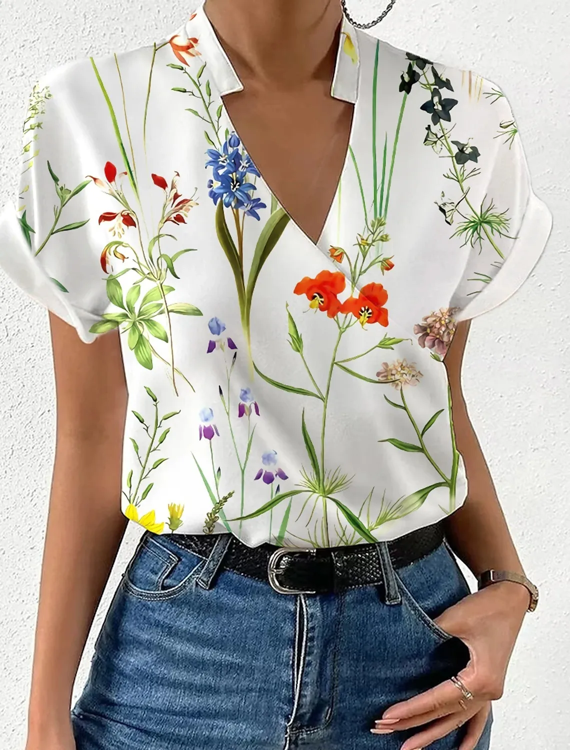 short sleeve flowy tops