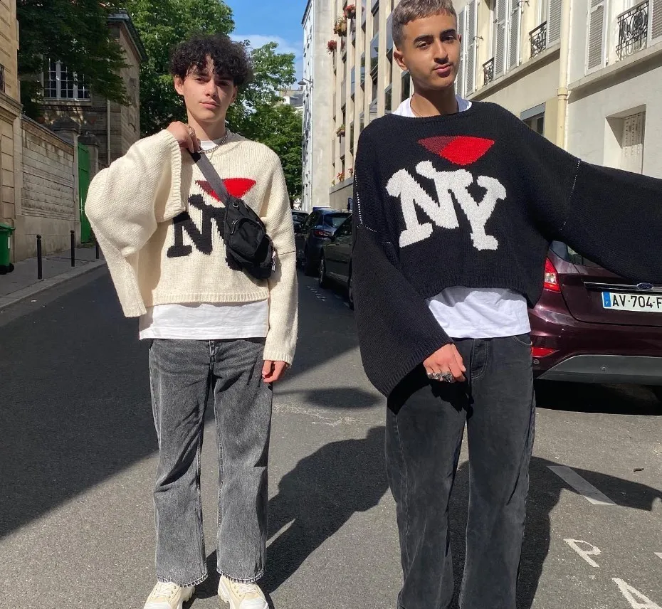 Unisex Designer Knit Sweater Premium Quality Round Neck Pullover