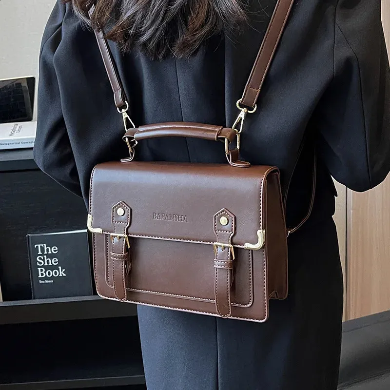 cute leather messenger backpack purses Womens Satchel Bag Handmade Crossbody Bag For Women Cute Bookbag Leather Backpack Purse