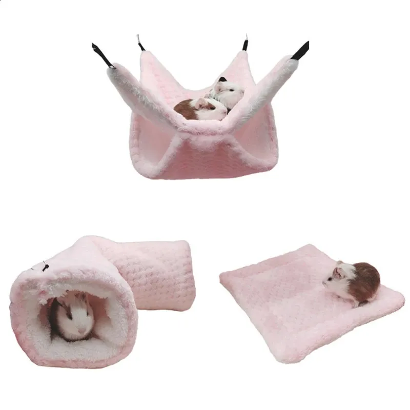 2 Stück Meerschweinchenbetten / Hamsterbetten – Weich, Warm & Rutschfest, 20x20 Cm, Für Kleine Nager