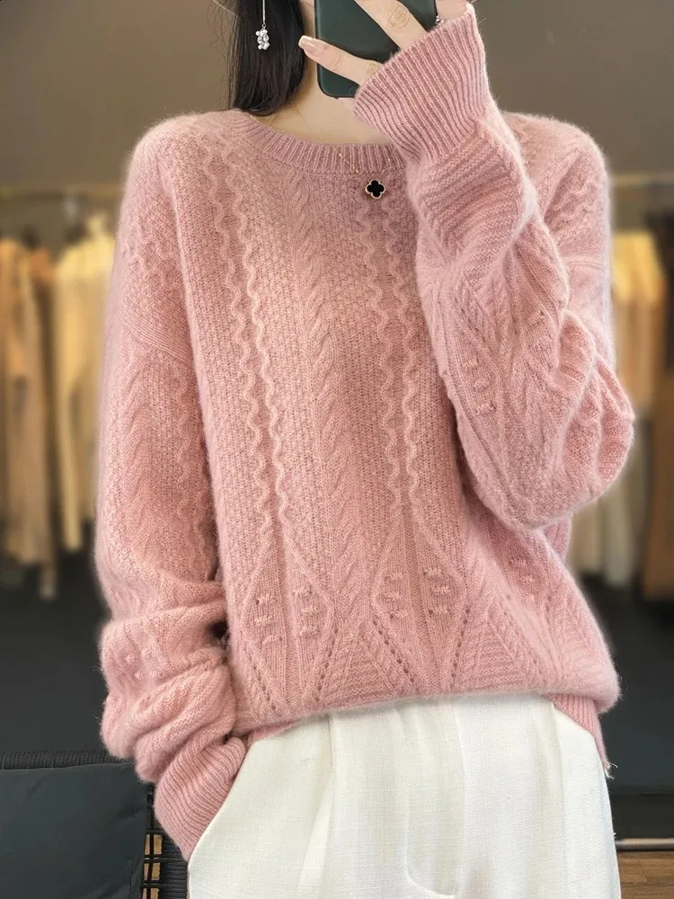 Merinowol Kasjmier Trui Dames Gebreide Trui Coltrui Truien met lange mouwen Herfst Winterkleding Warme trui Tops kopen vanaf een prijs van 32