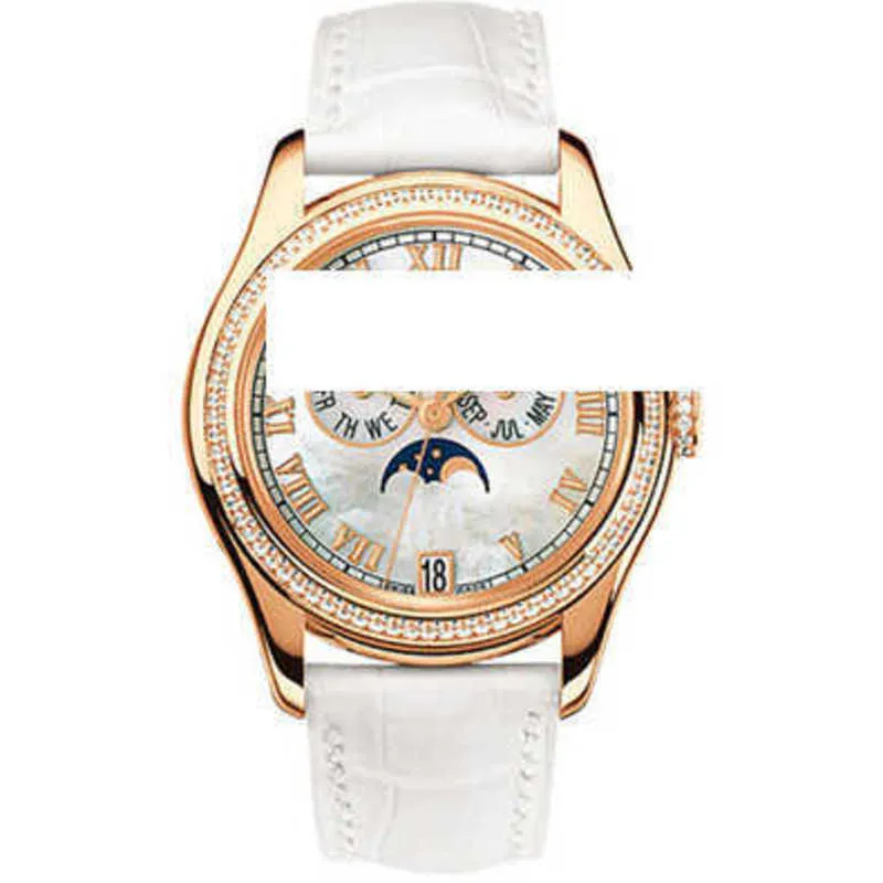 with box waterproof montre de luxe Function Hour Watch Rose Gold Diamond Automatic Mechanical Womens Watch 4936R