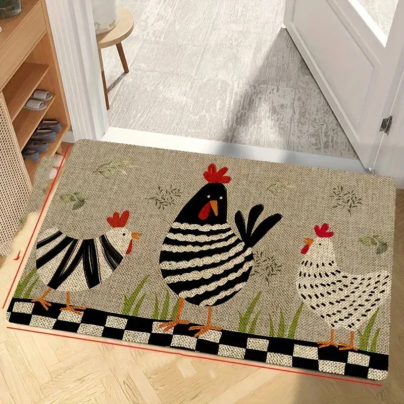 Rooster Rugs Nourison Bijou Rooster Hand Hooked Rug, 8.6' X 11.6'