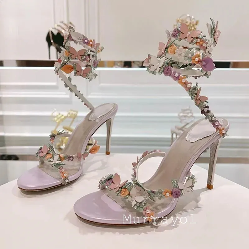Flower Decor Spool Heel Sandals with Snake Shaped Elastic Strap for Men  Casual Summer Dress Shoes from Dhgate Sandals - price 239.98