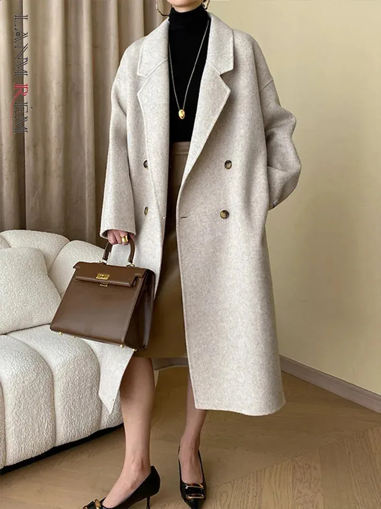 【新品未使用タグ付き✨】LAST NEST LONG WOOL COAT Amazon.com: chouyatou Women's Winter Hidden Single Breasted