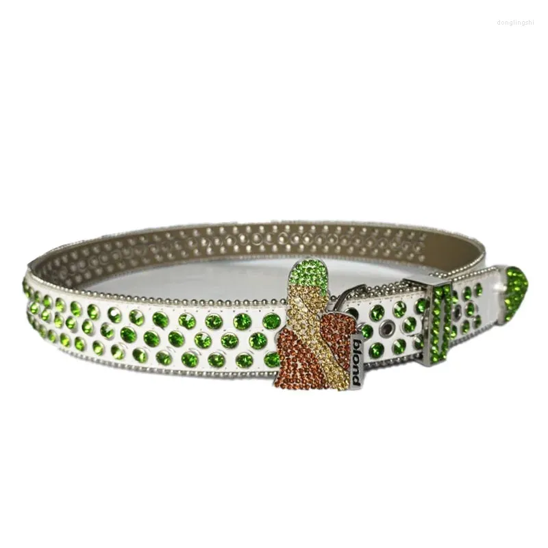 Waist Belt Western Rhinestone Crystal Leather Belt Waist Belt