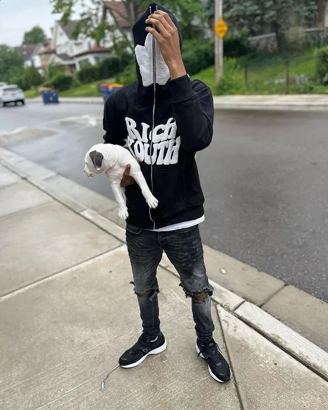 DHgate.com:Y2K Zip Up Hoodie: Harajuku Letter Print