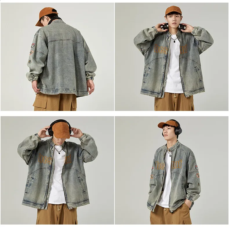 ジャケット・アウター argue baseball denim jacket argue