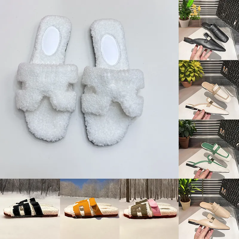 Women's Fluffy Fur Sliders / Mules - Slip-On Slipper Sandals In Black, Grey, Mocha, Leopard - UK Sizes 3-8