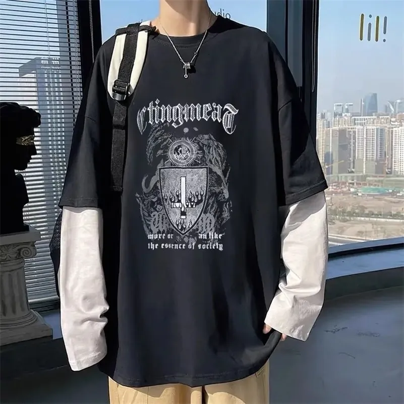 トップス 00s fade black cross print L/S tee Y2K 00s fade