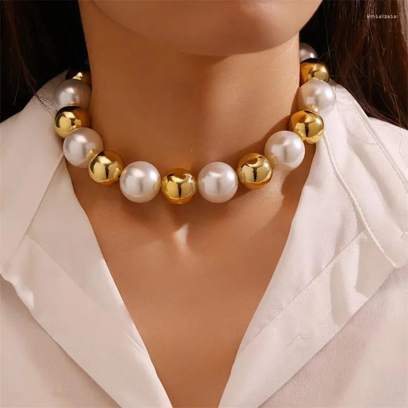★PEARLY MORE★ Pearl Point Ball Chain Choker Necklace DHgate.com:Elegant Round Pearl Choker Necklace with Big Ball