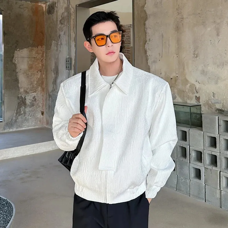 ジャケット JACKET (2051W 433) DHgate.com:Mens Solid Color Jacquard Fabric Spring Jacket