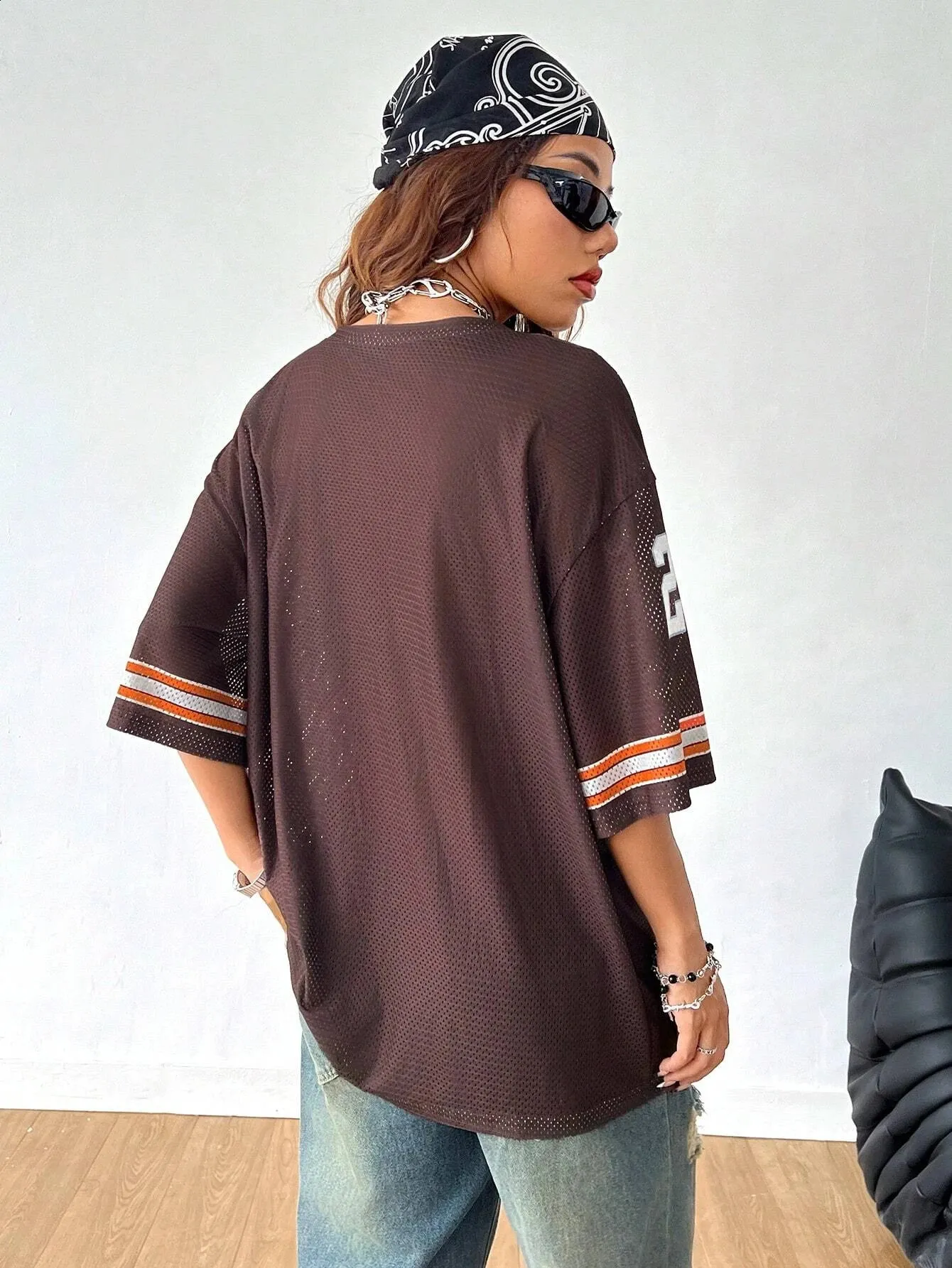 Womens Black Mesh Soccer Jersey T Shirt Breathable Casual - Germany