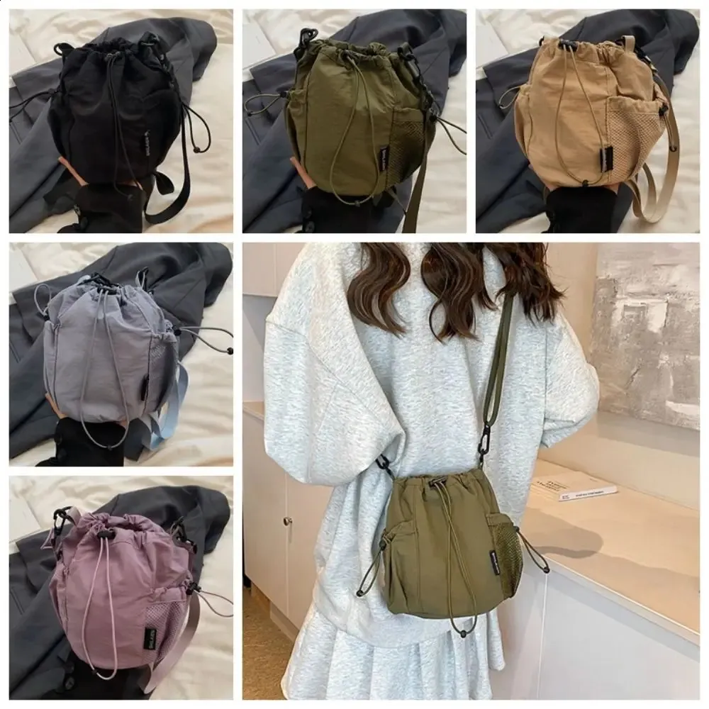 LEE■Drawstring Nylon Bucket Bag■送料込 DHgate.com:Nylon Drawstring Bucket Bag - Large Capacity