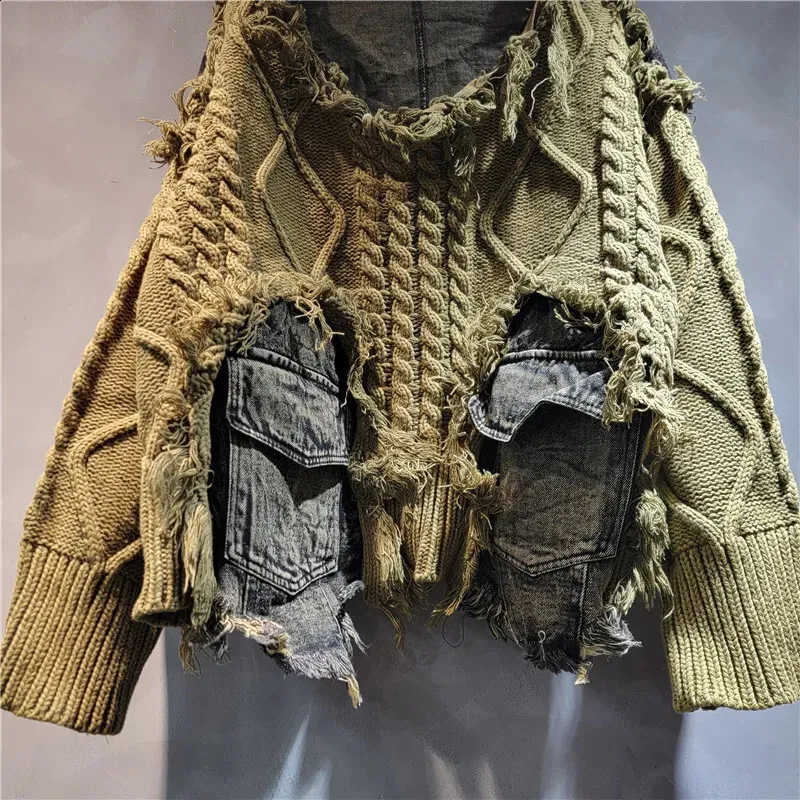 トップス soerte HAND STITCH WESTERN KNIT JACKET soerte × camphor wood / Hand stitch western knit jacket