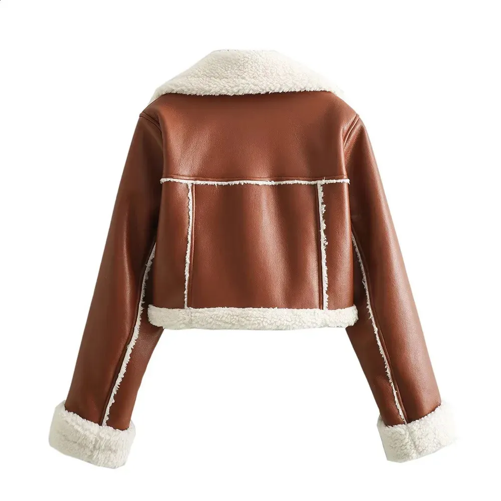 DHgate.com:Double Zipper Leather Crop Jacket - Premium